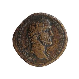 Sestertius, Antoninus Pius (86–161; Roman emperor 138–161), issuer: Antoninus Pius — obverse: head