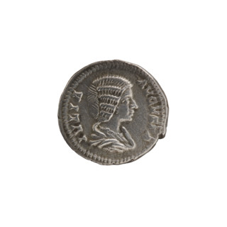 Denarius, Julia Domna (ca. 160–217; Roman empress 193–211); Septimius Severus (Roman emperor;