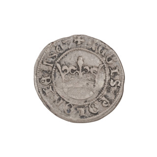 Crown half-grosz, Sigismund I the Old (King of Poland; 1506–1548). Obverse: Polish crowned eagle
