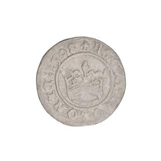 Crown half-grosz, Sigismund I the Old (King of Poland; 1506–1548). Obverse: Polish crowned eagle