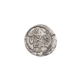 denarius, Boleslaw III Krzywousty (prince of Poland; 1086–1138), Romanesque style, ca. 1125–1138,