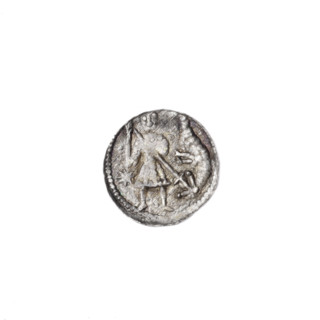 Denarius of Boleslaw III Krzywousty (prince of Poland; c. 1125–1138). Obverse: in a beaded border,