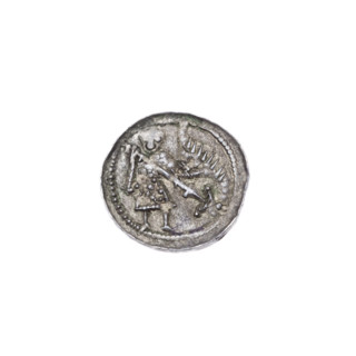 Denarius, Boleslaw III Krzywousty (prince of Poland; 1086–1138). Obv.: In the beaded border, a