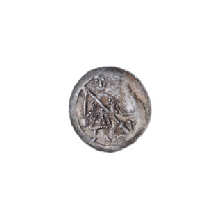 denarius, Boleslaw III Krzywousty (prince of Poland; 1107–1138), chain mail (iconographic),