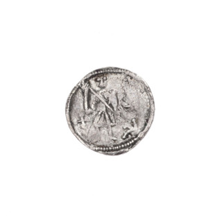 Denarius of Boleslaw III Krzywousty (prince of Poland, c. 1086–1138), c. 1125–1138. Obverse: within
