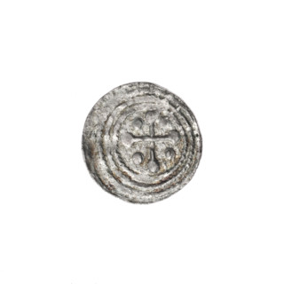 Denarius of Boleslaw III Krzywousty (prince of Poland; c. 1086–1138), c. 1125–1138. Obverse: in the