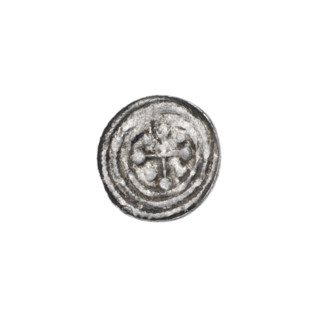 Denarius of Boleslaw III Krzywousty (prince of Poland; 1086–1138), c. 1125–1138. Obverse: in the