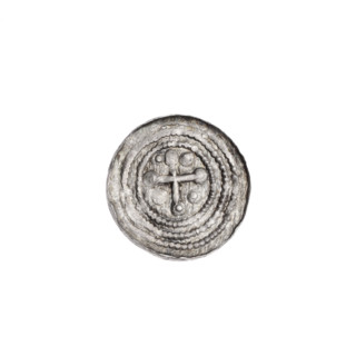 Denarius of Boleslaw III Krzywousty (prince of Poland, c. 1086–1138), c. 1125–1138. Av.: In a