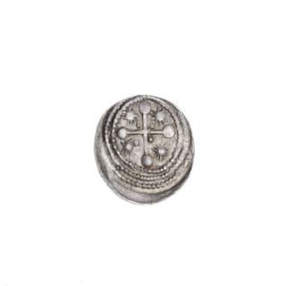 Denarius, Boleslaw III Krzywousty (prince of Poland; ca. 1125–1138). Obverse: in a beaded border, a