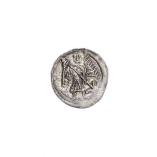 Denarius of Boleslaw III Krzywousty (prince of Poland; ca. 1125–1138). Av.: In the beaded border, a