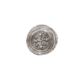 denarius, Boleslaw III Krzywousty (prince of Poland; 1086-1138), allegories, spearhead (issue