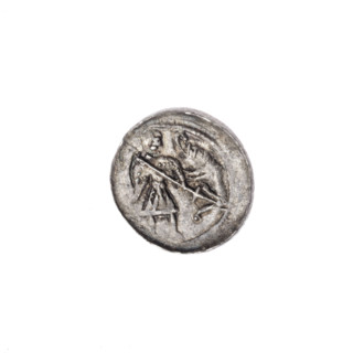 Denarius of Boleslaw III Krzywousty (prince of Poland; c. 1125–1138). Obverse: within a beaded