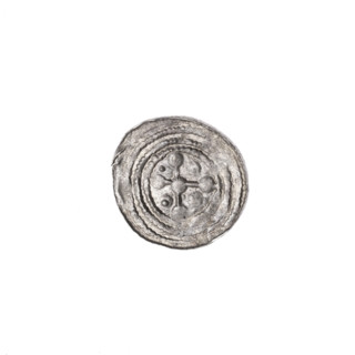 denarius, Boleslaw III Krzywousty (prince of Poland; 1086–1138), allegories, equal-armed cross,