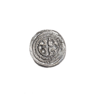 Denarius of Boleslaw III Krzywousty (prince of Poland; 1086–1138 / ruled 1107–1138). Av.: In a