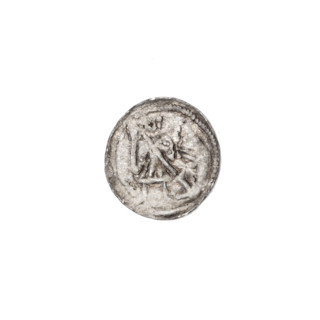 denarius, Boleslaw III Krzywousty (prince of Poland; 1086–1138), allegories, spearhead (issue