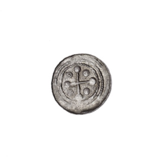 denarius, Boleslaw III Krzywousty (prince of Poland; 1086–1138), spearhead (issue mark),