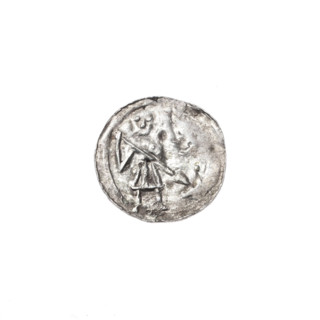 denarius, Boleslaw III Krzywousty (prince of Poland; 1086-1138), allegories, spearhead (issue