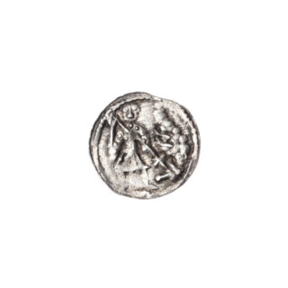 denarius, Boleslaw III Krzywousty (Prince of Poland; 1086–1138), allegories, equal-armed cross