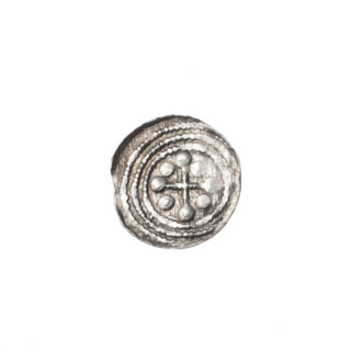 Denarius of Boleslaw III Krzywousty (Prince of Poland; 1086–1138), ca. 1125–1138. Obverse: within a