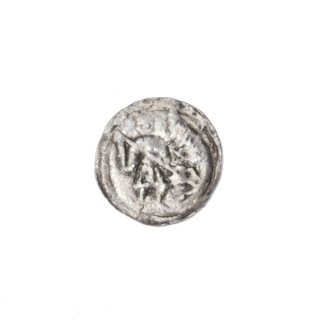Denarius, Boleslaw III Krzywousty (prince of Poland; 1086–1138). Obverse: in beaded border, a