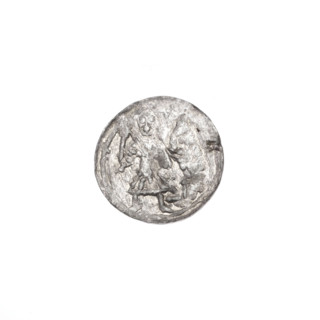 Denarius, Boleslaw III Krzywousty (prince of Poland; ca. 1107–1138). Obverse: in a linear border, a