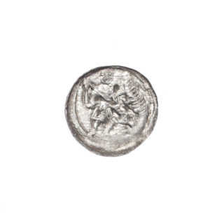 denarius, Boleslaw III Krzywousty (prince of Poland; 1107–1138), allegories, equal-armed cross,