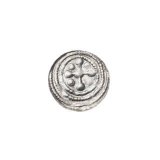 Denarius of Boleslaw III Krzywousty (prince of Poland, 1086–1138), ca. 1125–1138. Obverse: in the