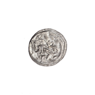 denarius, Boleslaw III Krzywousty (prince of Poland; 1107–1138), allegories, equal-armed cross,