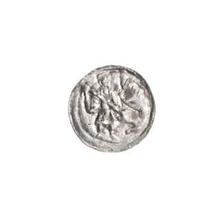 denarius, Boleslaw III Krzywousty (prince of Poland; 1086–1138), allegories, spearhead (issue