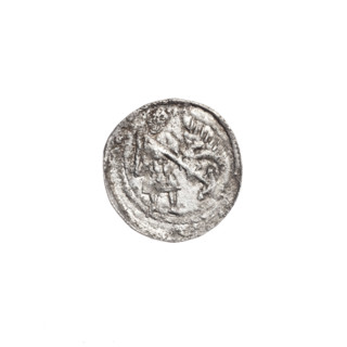 denarius, Boleslaw III Krzywousty (prince of Poland; 1086–1138), allegories, spearhead (issue