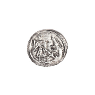 denarius, Boleslaw III Krzywousty (prince of Poland; 1107–1138), allegories, equal-armed cross,