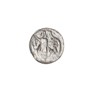 Denarius, Boleslaw III Krzywousty (prince of Poland; 1086–1138). Romanesque style coin, ca.