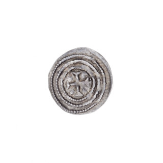 denarius, Boleslaw III Krzywousty (Prince of Poland; 1107–1138), allegories, spearhead (issue
