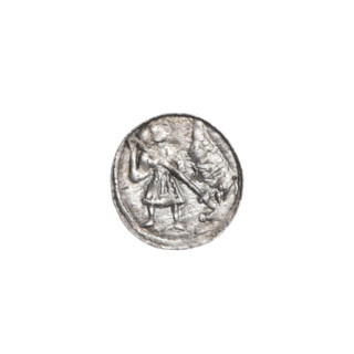 denarius, Boleslaw III Krzywousty (prince of Poland; 1086–1138), spearhead (issue mark),