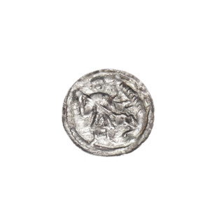 denarius, Boleslaw III Krzywousty (prince of Poland; 1086–1138 / reign 1107–1138), allegories,