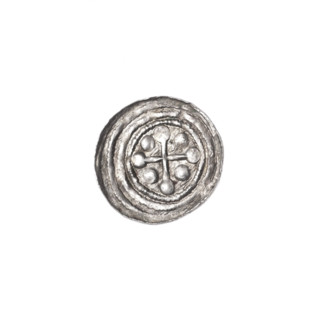 Denarius of Boleslaw III Krzywousty (prince of Poland; reign 1107–1138). Obverse: in the beaded