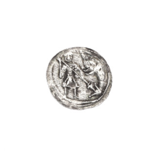 denarius, Boleslaw III Krzywousty (prince of Poland; 1086–1138), allegories, equal-armed cross,