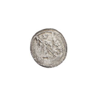 denarius, Boleslaw III Krzywousty (prince of Poland; 1086–1138), allegories, spearhead (issue