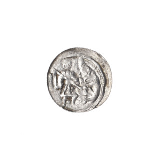 denarius, Boleslaw III Krzywousty (Prince of Poland; 1086–1138), allegories, spearhead (issue