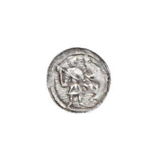 denarius, Boleslaw III Krzywousty (prince of Poland; 1086–1138), allegories, spearhead (issue