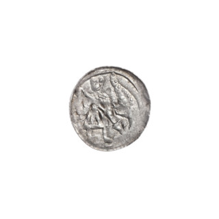 Denarius, Boleslaw III Krzywousty (prince of Poland; 1086–1138). Obverse: in a linear border, a