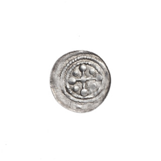 Denarius, Boleslaw III Krzywousty (prince of Poland; 1086–1138). Obverse: in a linear border, a