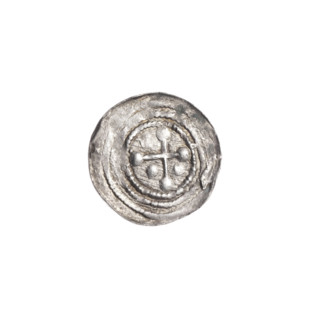 denarius, Boleslaw III Krzywousty (prince of Poland; 1086–1138), allegories, equal-armed cross,