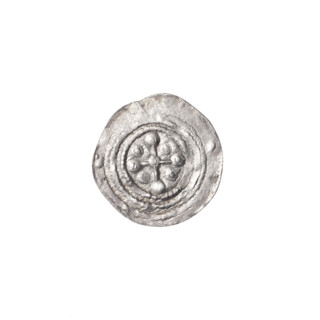 Denarius, Boleslaw III Krzywousty (prince of Poland; 1086–1138). Obv.: within a beaded border, a