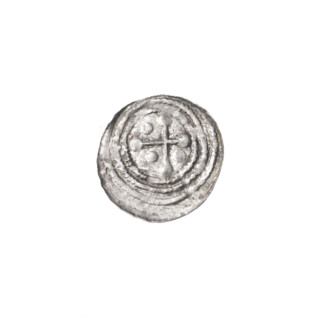Denarius, Boleslaw III Krzywousty (prince of Poland; 1086–1138). Obverse: within a beaded border, a