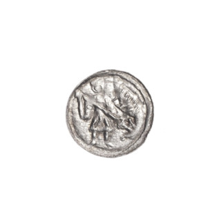 denarius, Boleslaw III Krzywousty (prince of Poland; 1086–1138), allegories, crosses, chainmail,