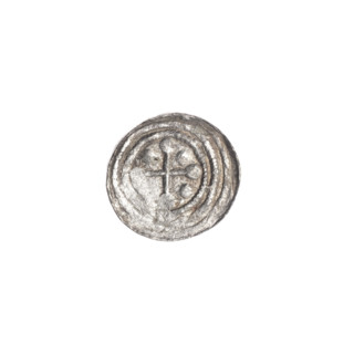 denarius, Boleslaw III Krzywousty (prince of Poland; 1107–1138), allegories, spearhead (issue
