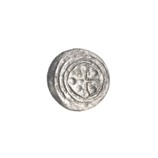 denarius, Boleslaw III Krzywousty (prince of Poland; 1086–1138), Romanesque; allegorical imagery of