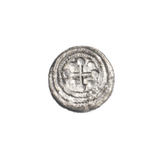 Denarius, Boleslaw III Krzywousty (prince of Poland; ca. 1086–1138). Obverse: in a linear border, a