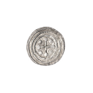 denarius, Boleslaw III Krzywousty (prince of Poland; 1107–1138), allegories, equal-armed cross,